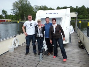 Brandenburger Gäste mit Wohnwagen auf dem freecamper